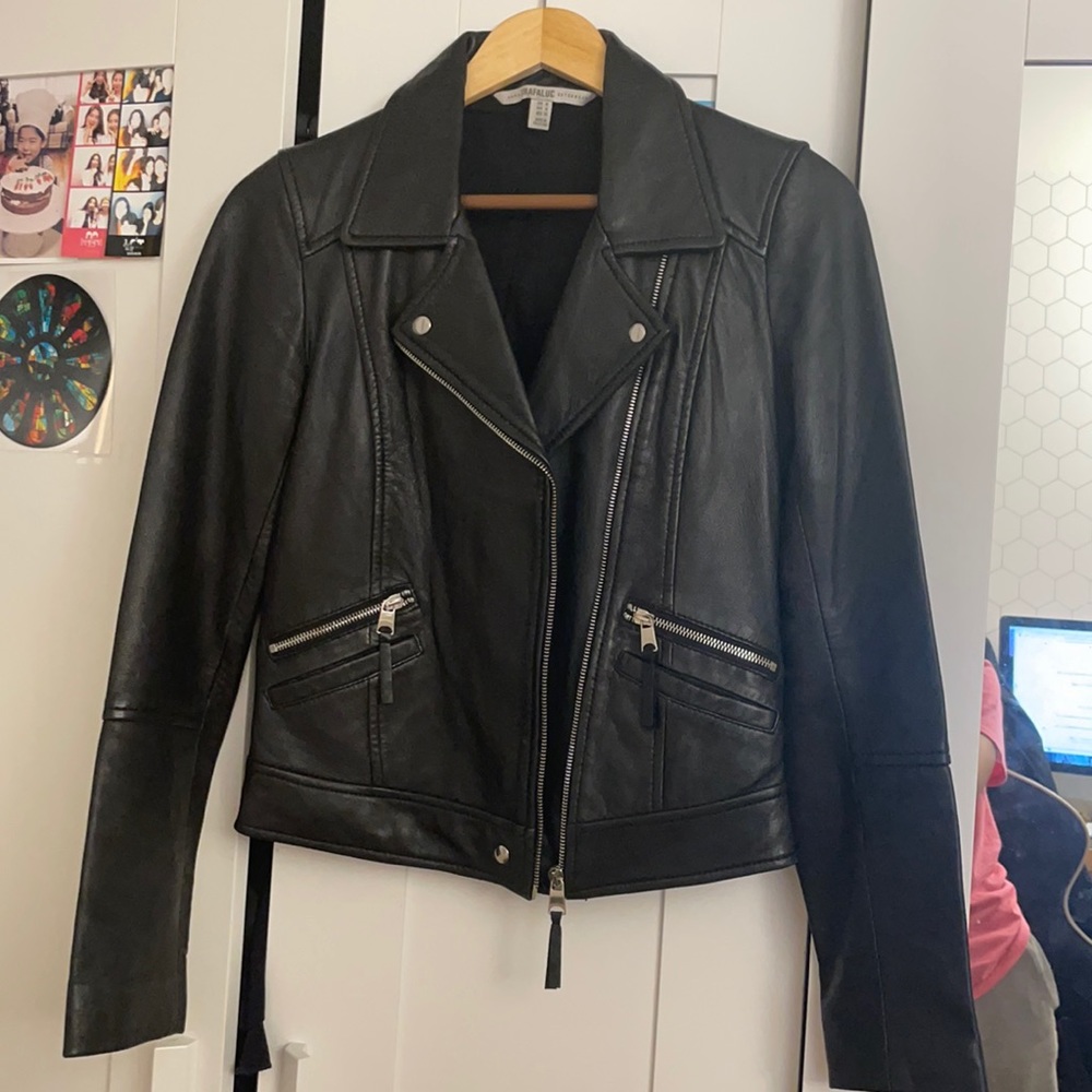 Zara leather jacket
